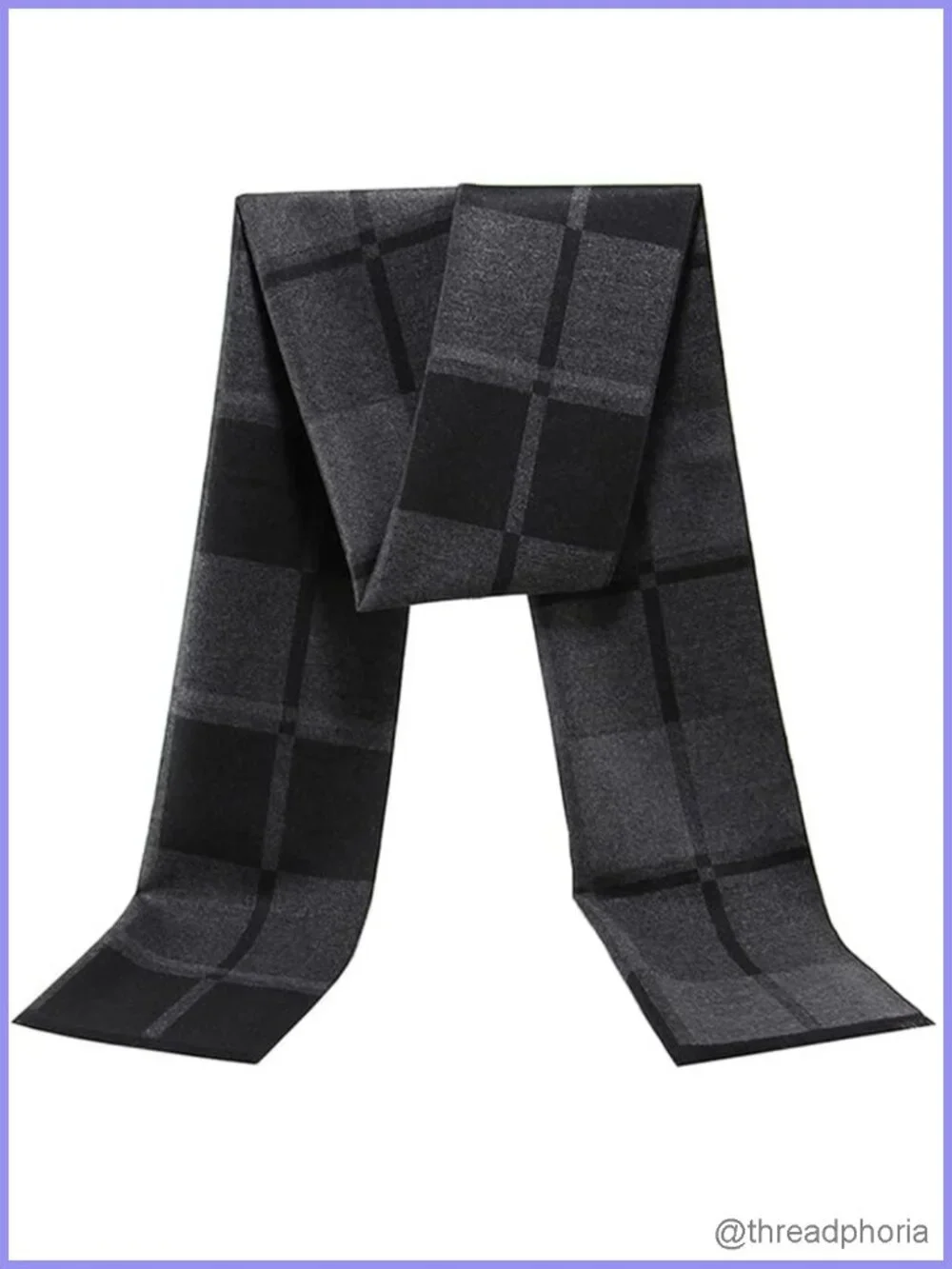 Classic Plaid Fringe Scarf for Women - Soft Warm Acrylic Blend Winter Wrap